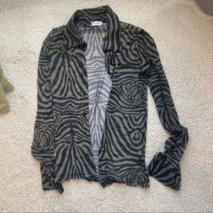 Inamorata Sheer Button up top